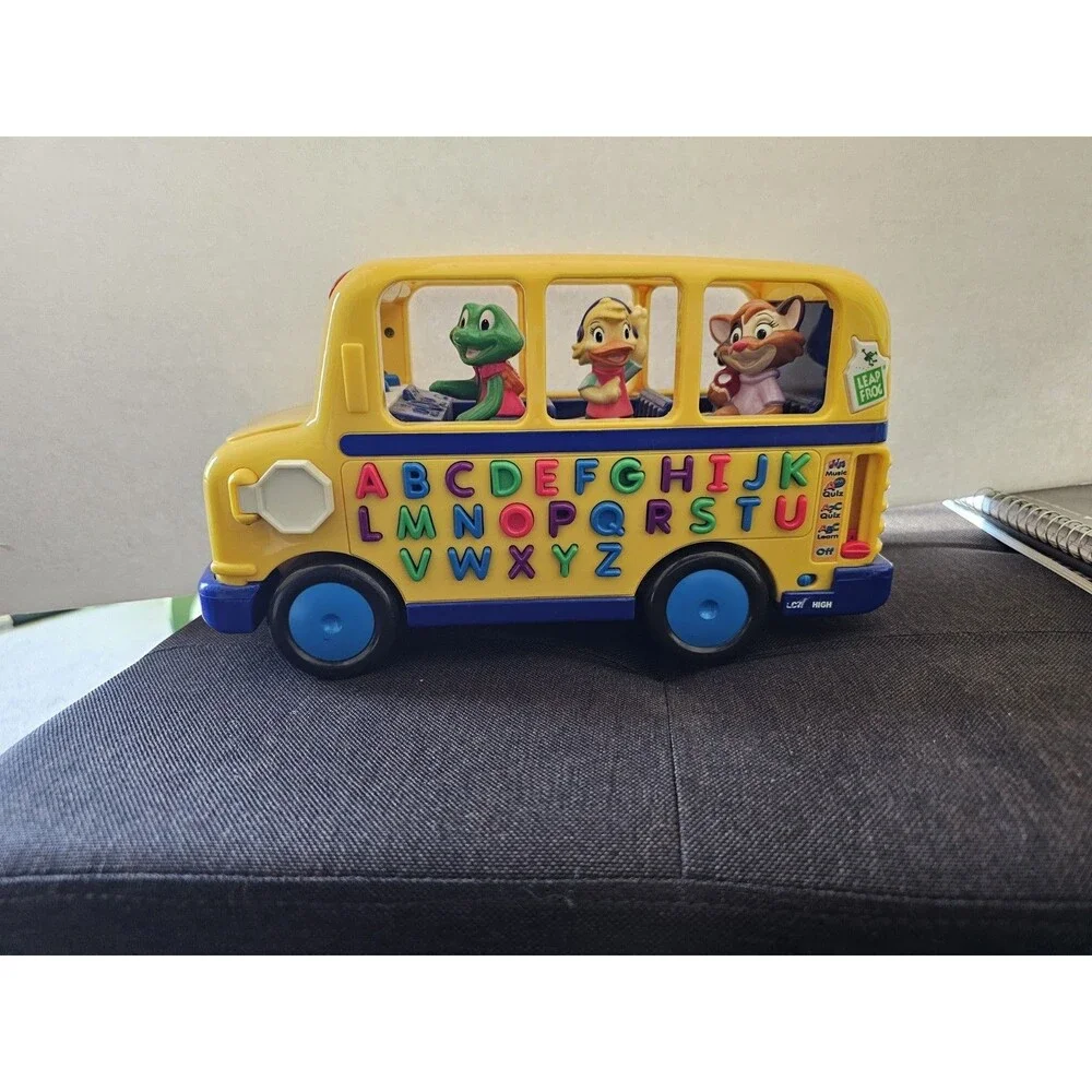 Early 2000s LeapFrog Phonics School Bus Animals & Alphabet Tested Works